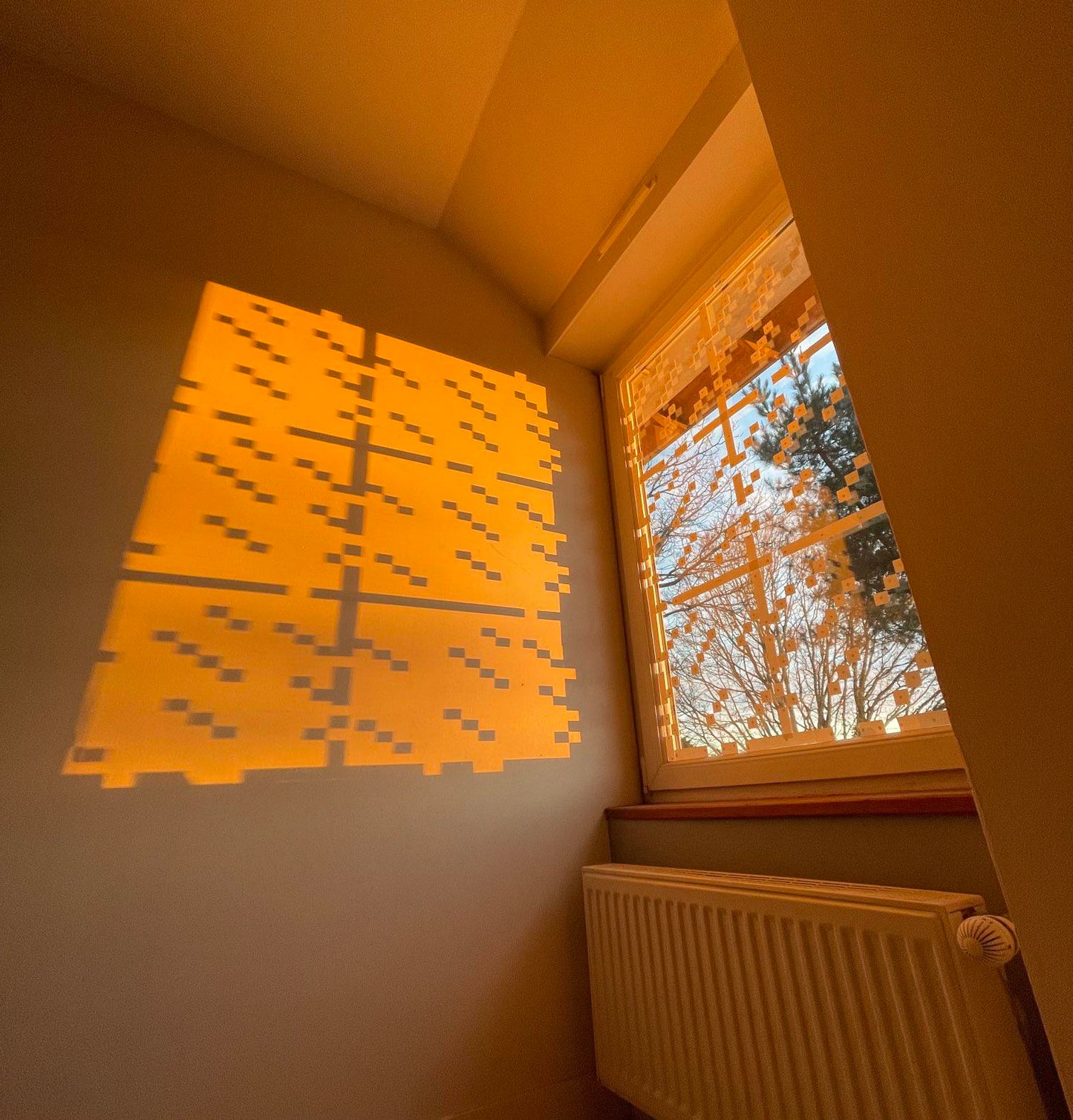 Minecraft Pixel Window Sticker