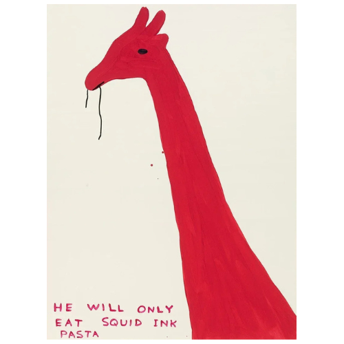 He Will Only Eat Squid Ink Pasta Poster