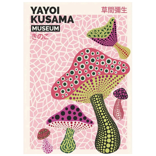 Colorful Mushrooms Poster
