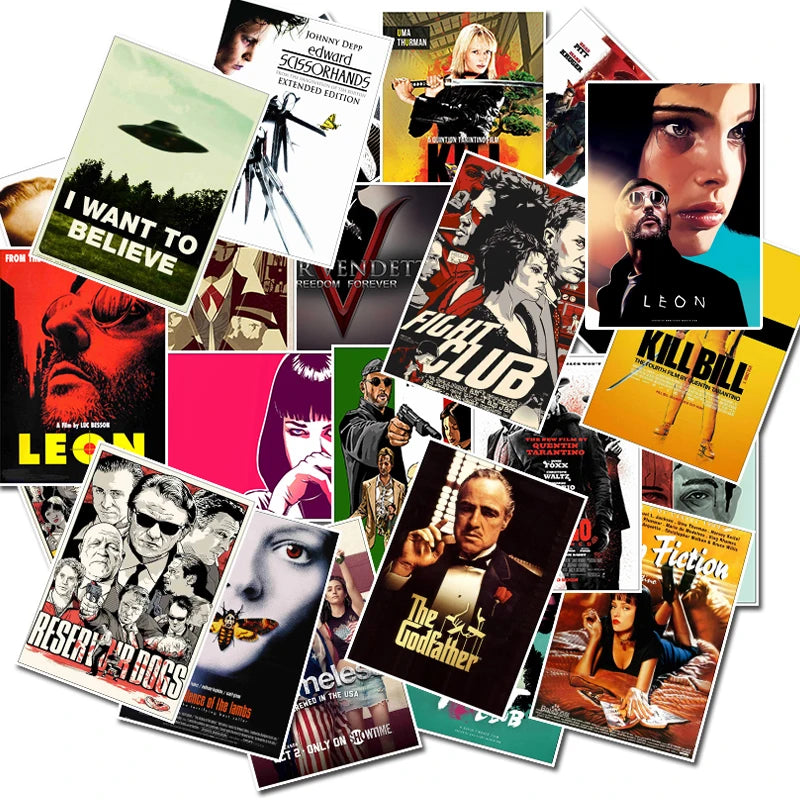 Classic Movie Poster Stickers