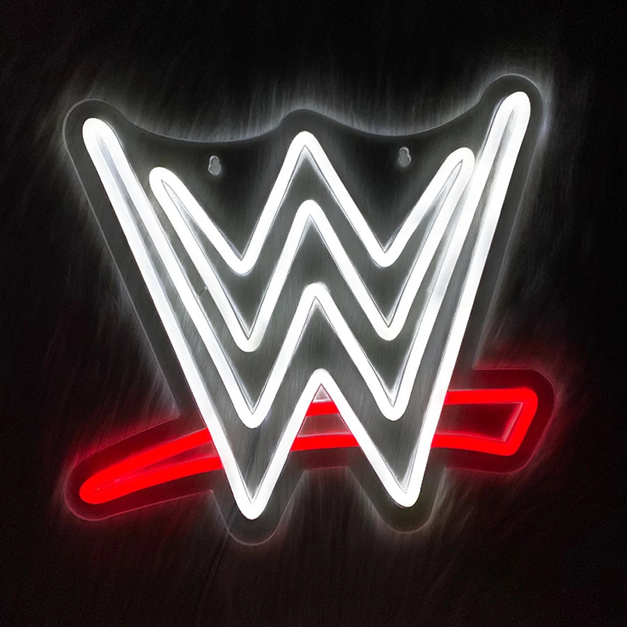 WWE Logo Neon Sign