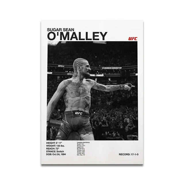 'Sugar' Sean O'malley UFC Fighter Poster