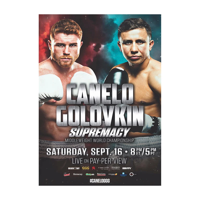 Canelo Álvarez vs. Gennady Golovkin Boxing Event Poster