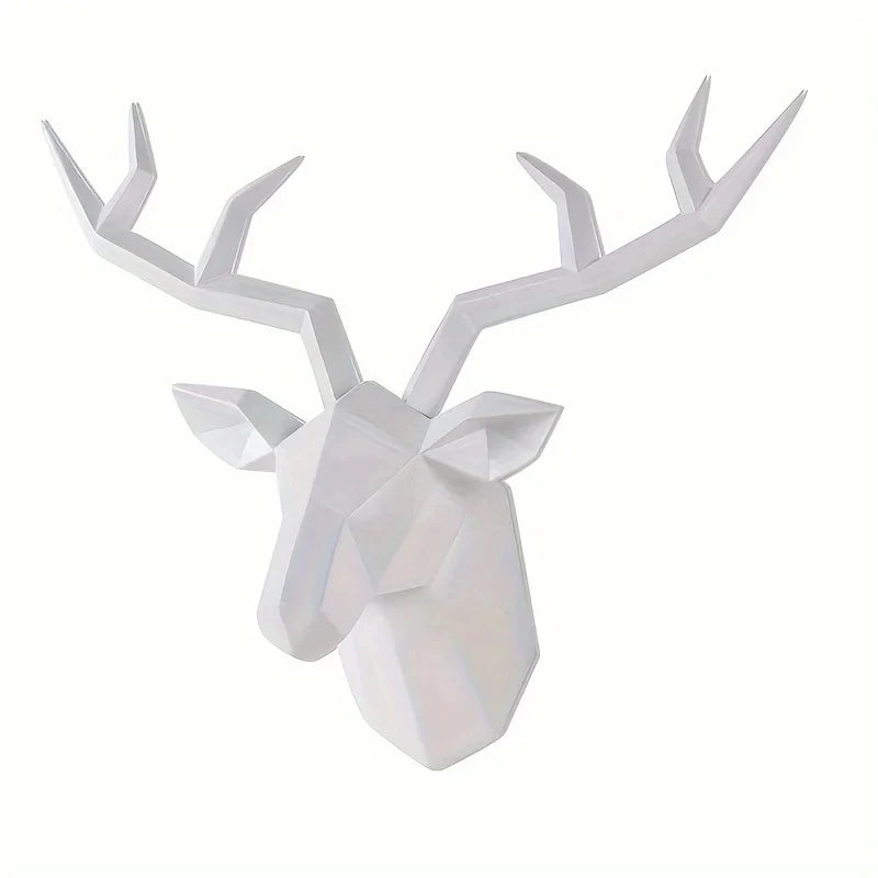 Nordic Deer Head Wall Sculpture