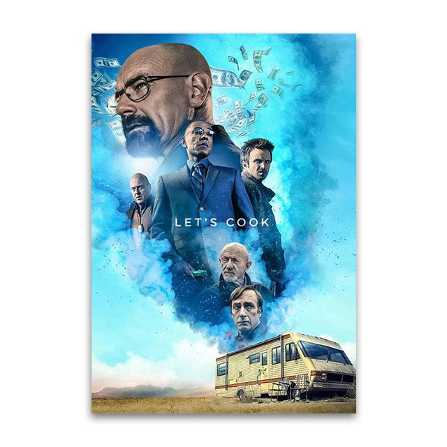 Let's Cook Breaking Bad Cinematic Art Poster