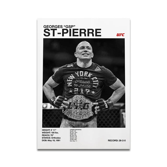 Georges St-Pierre UFC Fighter Poster
