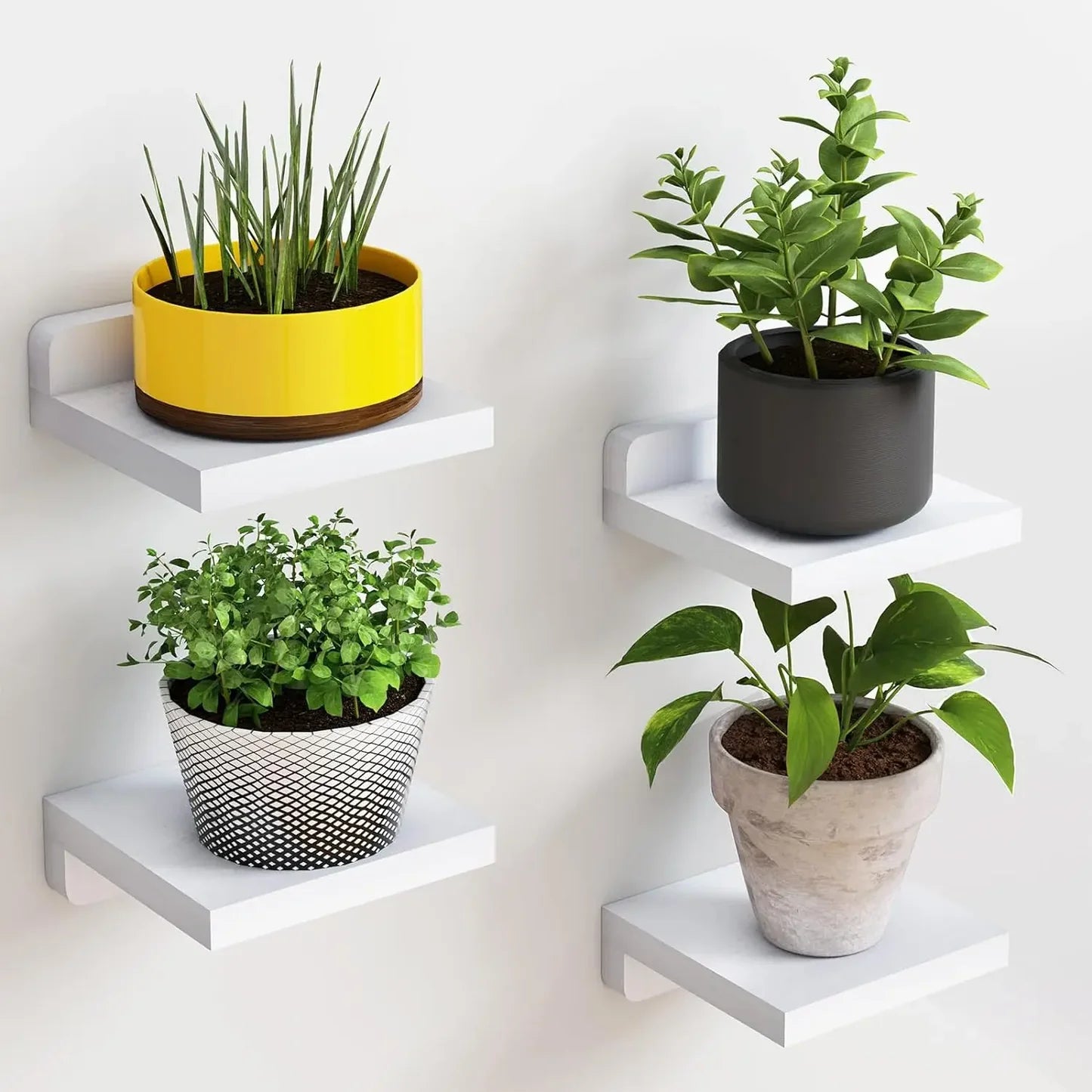 4-Pack Small Floating Shelves