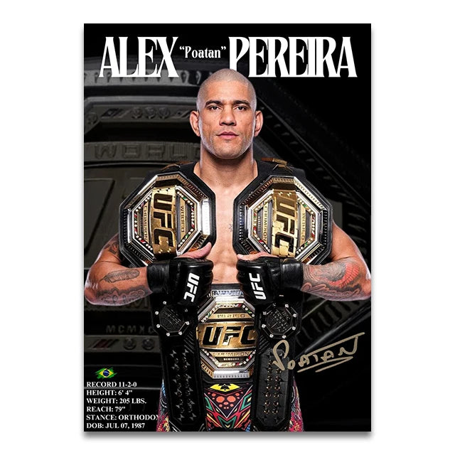 Alex 'Poatan' Pereira UFC Legend Poster