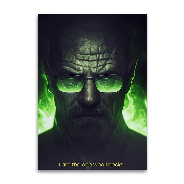 "I Am The One Who Knocks" Breaking Bad Cinematic Art Poster
