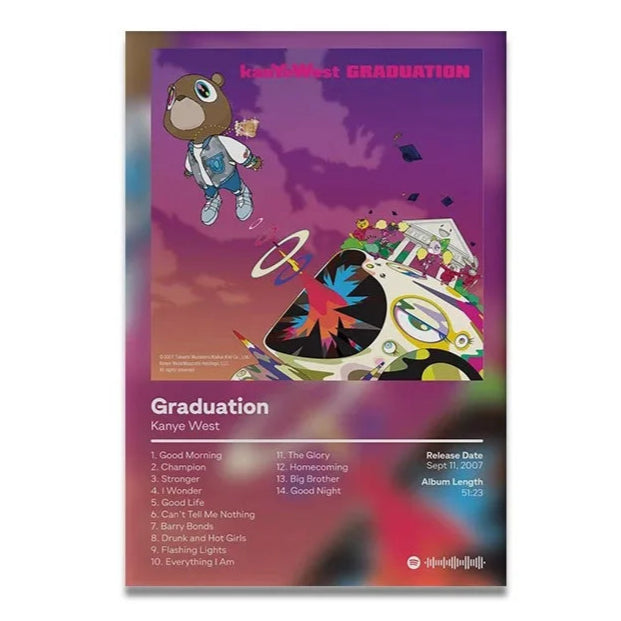 Kanye West Graduation Album Poster