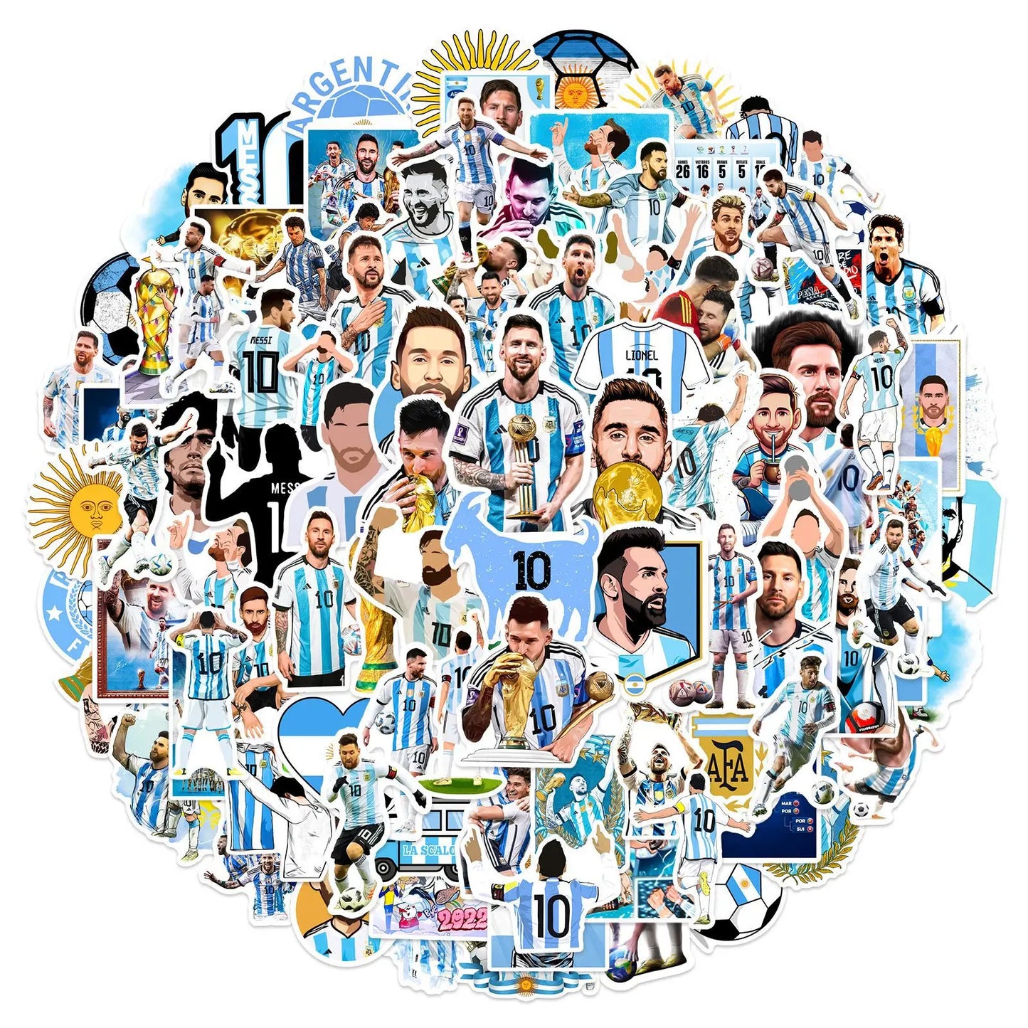 Lionel Messi Argentina National Football Team Stickers