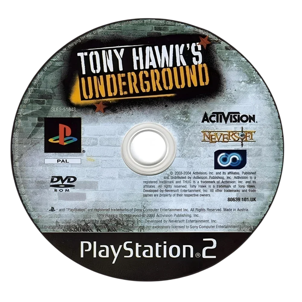 Tony Hawk's Underground PS2 CD Rug