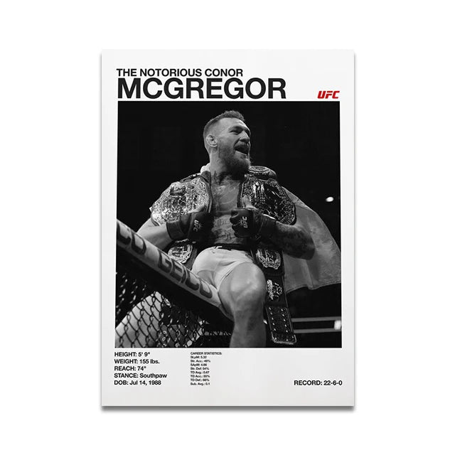 'The Notorious' Conor Mcgregor UFC Fighter Poster