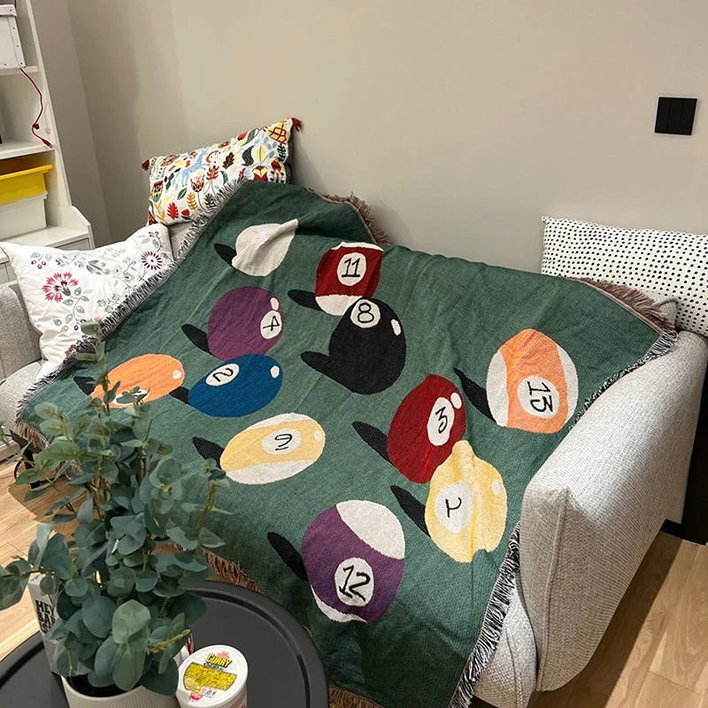 Billiard Tapestry Blanket