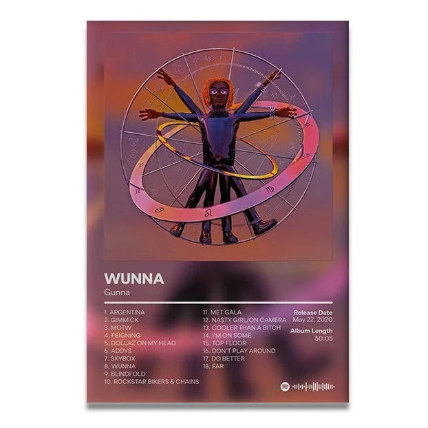 Gunna WUNNA Album Poster