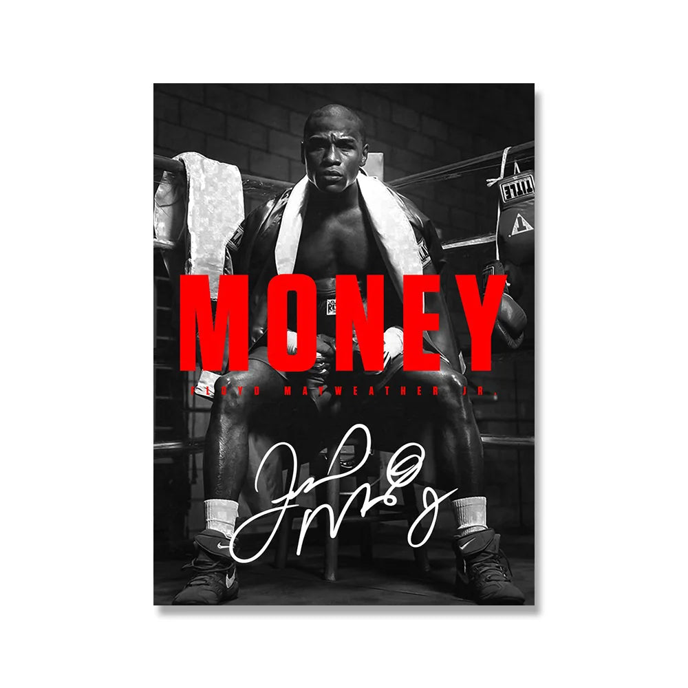 Floyd 'Money' Mayweather Jr. Boxing Poster