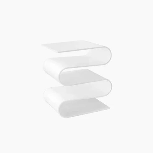 Acrylic Geometric Side Table