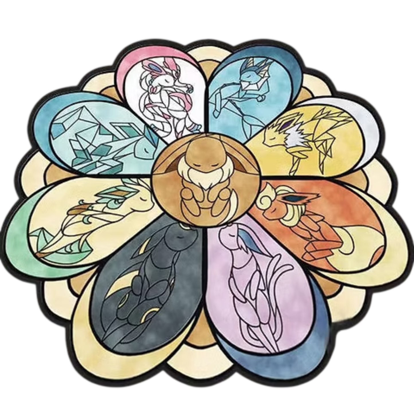 Pokémon X Murakami Eeveelutions Rug