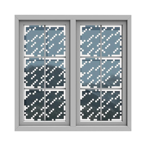 Minecraft Pixel Window Sticker