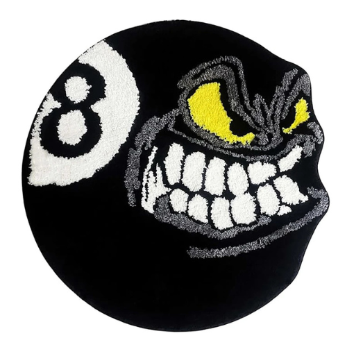 Angry 8 Ball Rug
