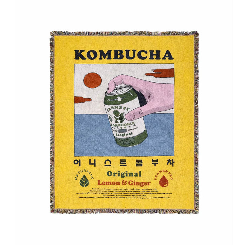 Kombucha Lemon Ginger Tapestry Blanket