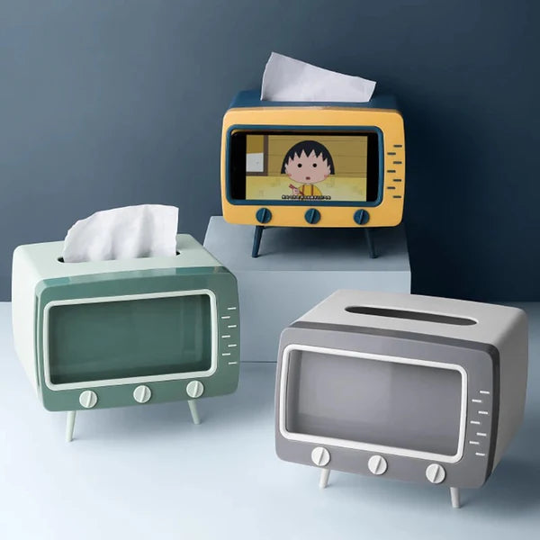 Vintage TV Phone & Tissue Holder