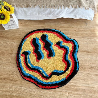 LSD Smiley Face Rug