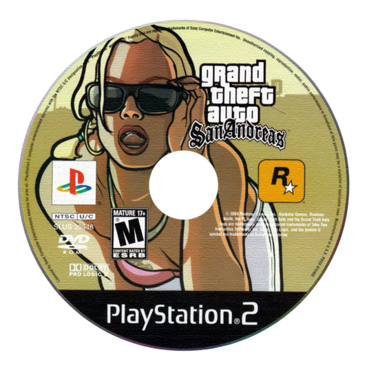 Grand Theft Auto San Andreas PS2 CD Rug