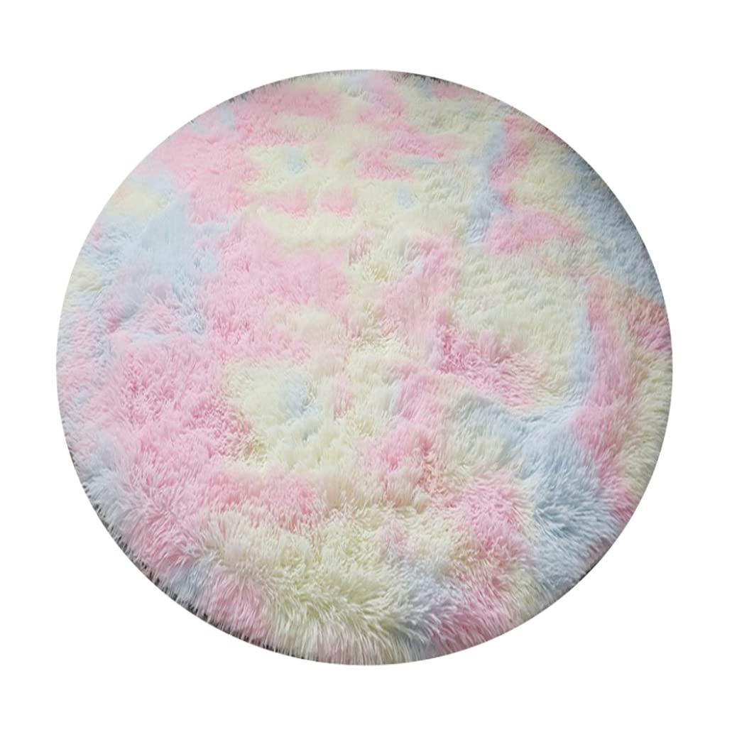 Pastel Rainbow Round Rug
