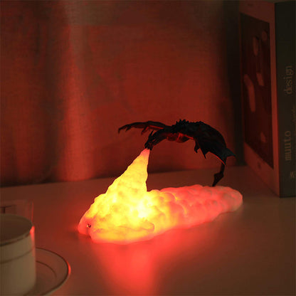 Fire Breathing Dragon Lamp