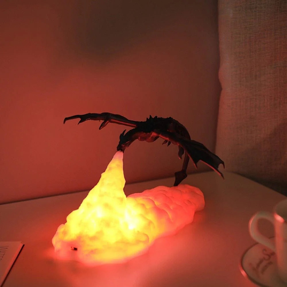 Fire Breathing Dragon Lamp