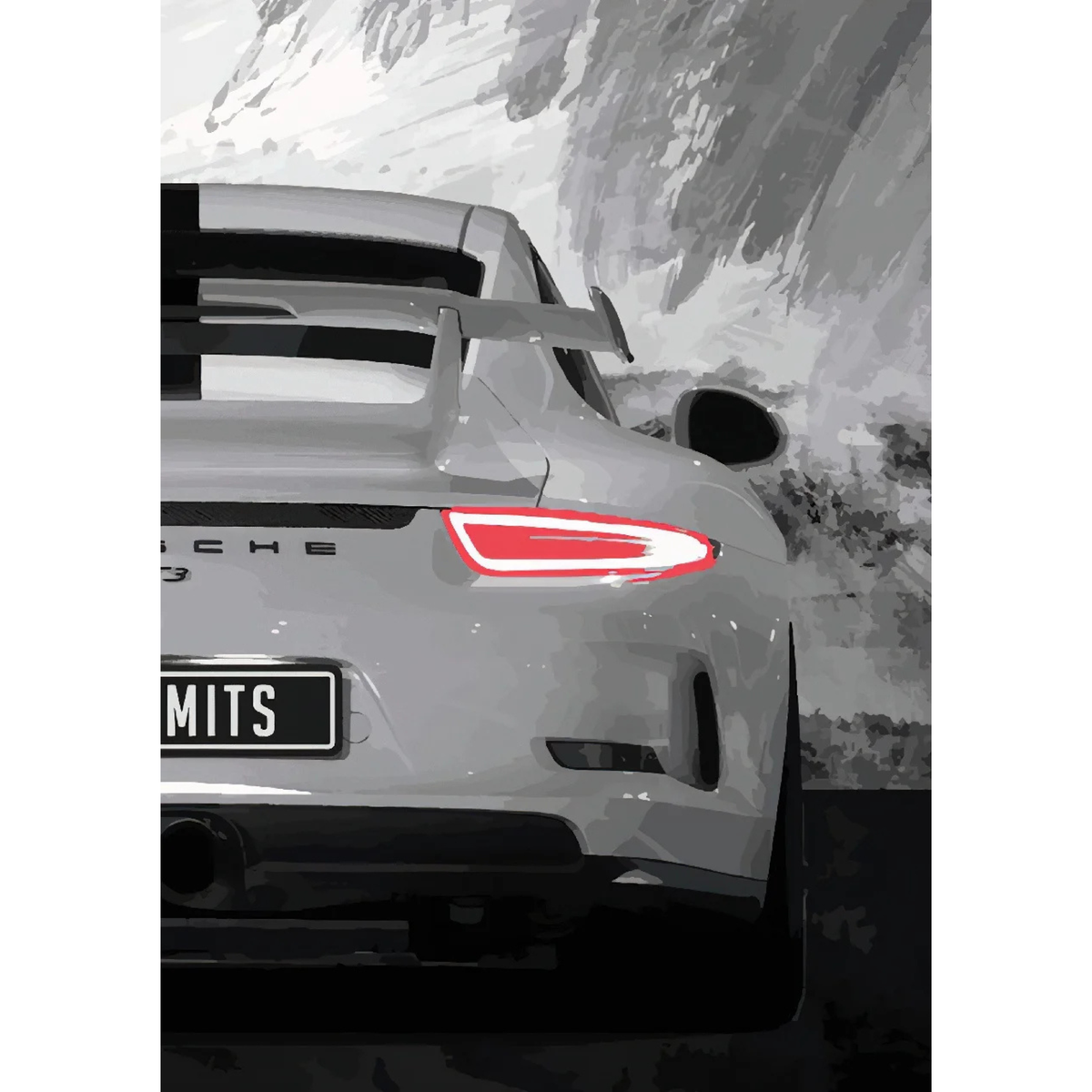 Porsche 911 GT3 RS Right Poster