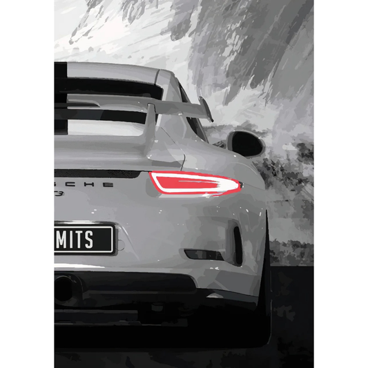 Porsche 911 GT3 RS Right Poster