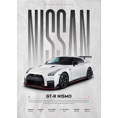 Nissan GT-R Nismo Supercar Poster