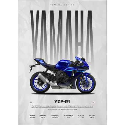 Yamaha YZF-R1 Superbike Poster