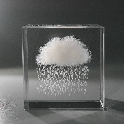 Glass Rain Cloud Sculpture