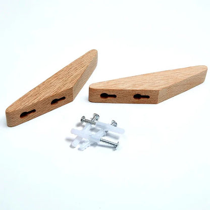 Angular Solid Wooden Wall Hanger