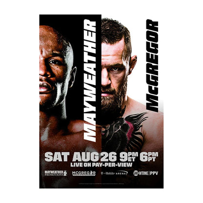 Floyd Mayweather Jr. vs. Conor McGregor Boxing Event Poster