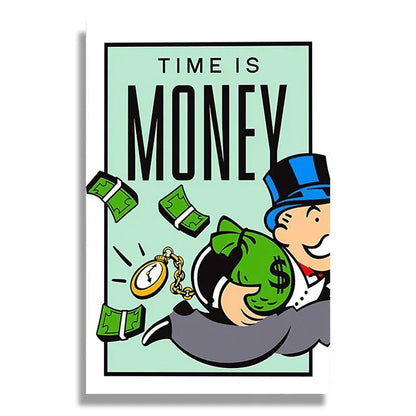 Time Is Money Monopoly Poster