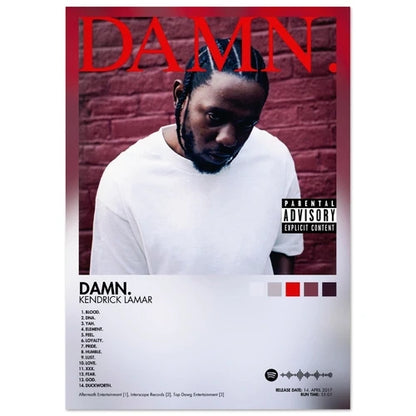 Kendrick Lamar DAMN. Album Poster
