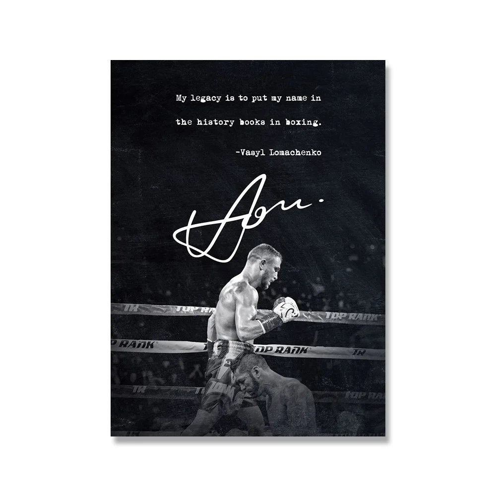 "My Legacy " Vasiliy Lomachenko Boxing Poster