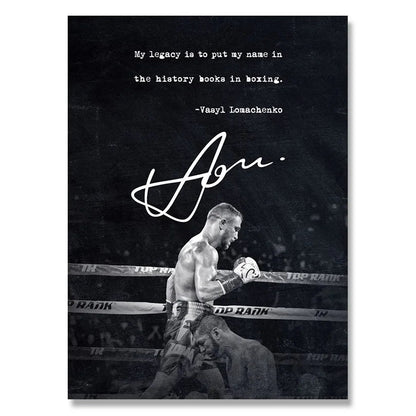 "My Legacy " Vasiliy Lomachenko Boxing Poster