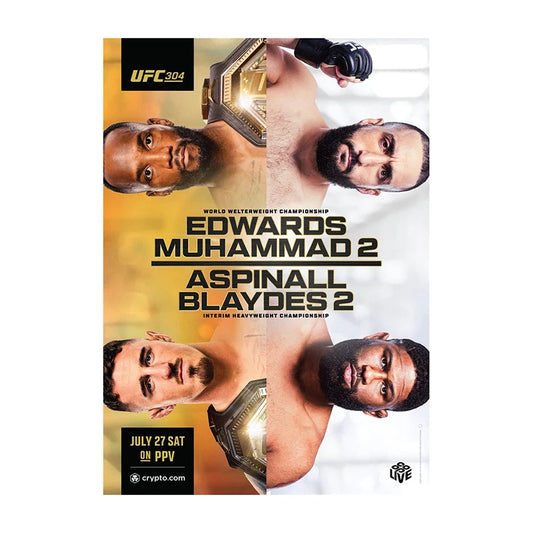 UFC 304: Edwards vs. Muhammad 2 Event Poster