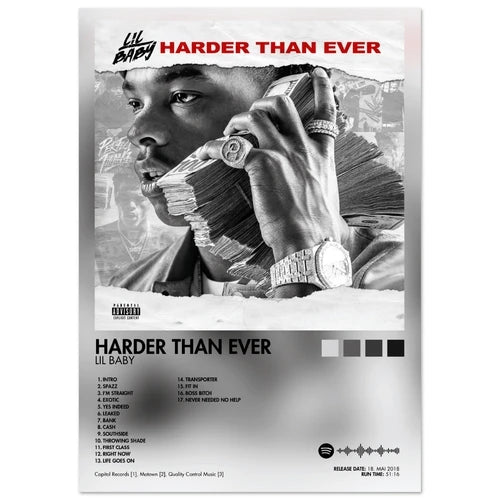 Lil Baby Harder Than Ever Album Poster