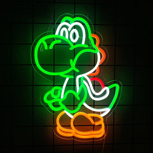 Super Mario Yoshi Neon Sign