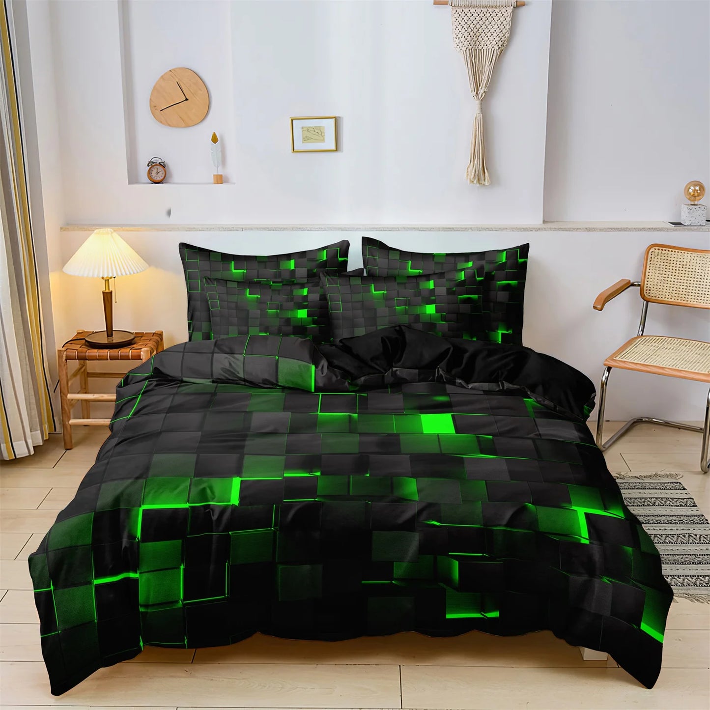 Green 3D Bedding Set