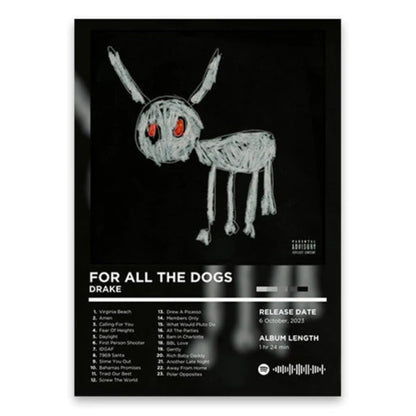 Drake For All the Dogs Album Poster