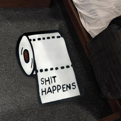 Shit Happens Toilet Paper Rug