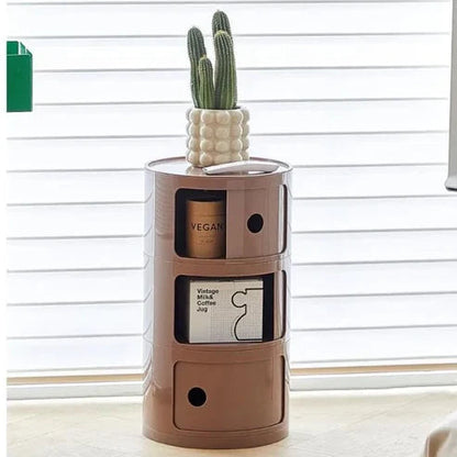Componibili Style Barrel Storage Side Table