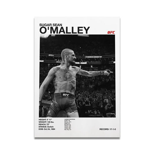 'Sugar' Sean O'malley UFC Fighter Poster